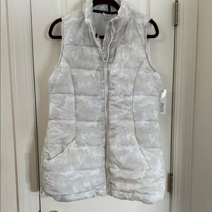 ZELOS Light Gray Camouflage Puffer Vest